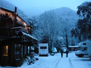 冬天的Queenstown Holiday Park Creeksyde