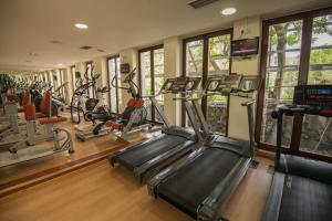 英雄港英雄港阿佐里斯花园 - 广场酒店的健身房设有数台跑步机和椭圆机