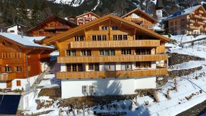 Holiday flat #1, Chalet Aberot, Wengen, Switzerland平面图