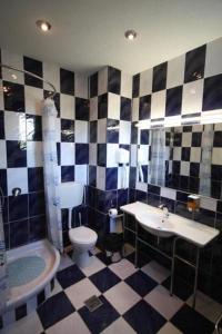 艾福雷诺德安卡酒店的浴室配有卫生间、盥洗盆和浴缸。