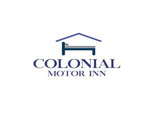 拜恩斯代尔Colonial Motor Inn Bairnsdale Golden Chain Property的殖民地马达旅馆矢量标志