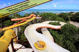 阿拉亚尔达茹达阿莱尔达约达生态度假酒店的主题公园的过山车,带滑梯