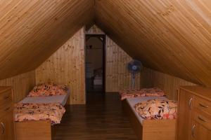 DrnholecSklep u Malíků的带2张床的阁楼客房