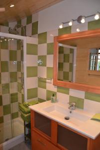 Chambres d'hôtes Olachat proche Annecy的一间浴室