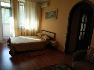 Apartment Lux Center Ukraina moll, near cafe Bosfor客房内的一张或多张床位