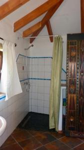 巴耶格兰雷伊Casa Bonita的带淋浴和盥洗盆的浴室