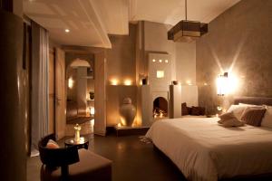 达玛亚摩洛哥传统庭院住宅客房内的一张或多张床位