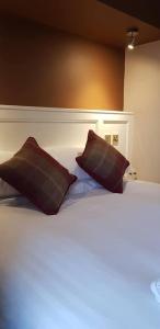 锡尔弗代尔锡尔弗酒店的一间卧室配有一张带两个枕头的床