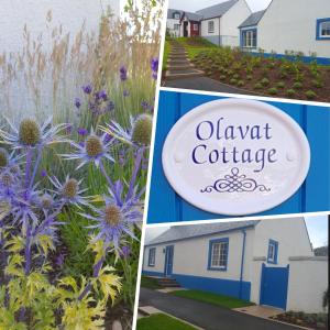 因弗内斯Olavat Cottage detached property with parking的照片与房子和鲜花相拼贴