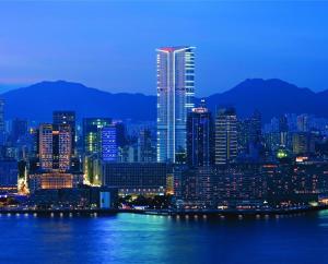 香港香港尖沙咀凯悦酒店的享有城市美景,