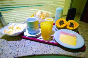 Mirage Motel Guarulhos提供给客人的早餐选择