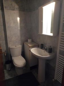 弗洛伊塔Labrini's House的一间带卫生间和水槽的浴室