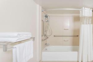 坎普泉坎普斯普林斯戴斯酒店的带淋浴和浴缸的浴室