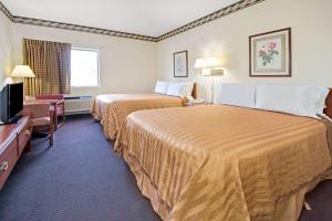 圣路易斯旅游旅馆客房内的一张或多张床位