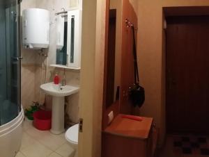 Two-bedroom apartment on Lenina avenue的一间浴室