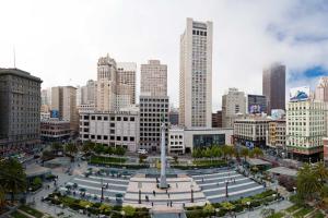 旧金山复古山庄行政酒店的城市中心设有广场的城市