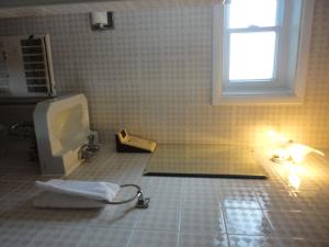 Fonthill喜普威之汽车旅馆的一间带小便室和窗户的浴室