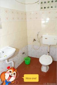 埃尔加德Breezy Land Residency (Nidhi Sri & k.k resort)的一间带水槽和卫生间的小浴室