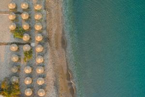 卡罗维西Samian Mare Hotel, Suites & Spa的享有海滩和水面的景色