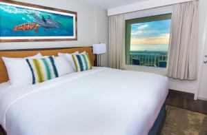 圣奥古斯丁海滩圣奥古斯丁海滩居伊哈维度假酒店的一间卧室设有一张大床和一个窗户。