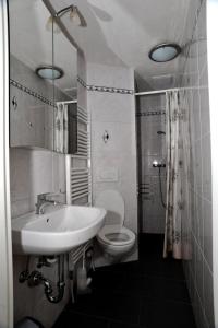 巴塞尔尼罗斯住宿加早餐旅馆的浴室配有白色水槽和卫生间。