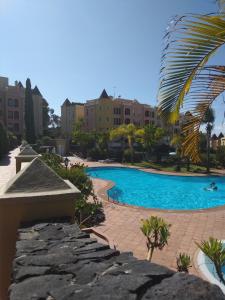 圣乌尔苏拉Acogedor Tenerife Norte的度假村中央的游泳池