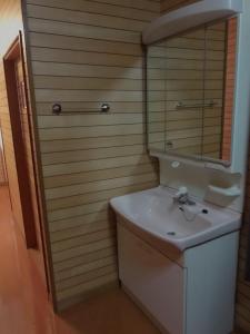 桑名市Minpaku Nagashima room3 / Vacation STAY 1035的一间带水槽和镜子的浴室