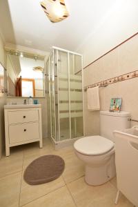 阿雷西费Ayita House的浴室配有卫生间、盥洗盆和淋浴。