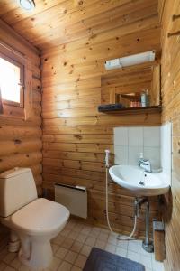 Villa Omena at MESSILA ski & camping的一间浴室