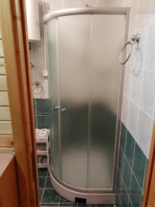 扎布利亚克Guest house Anka的浴室里设有玻璃门淋浴
