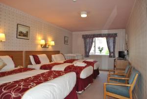 拉格斯柳堤酒店的酒店客房设有两张床和电视。
