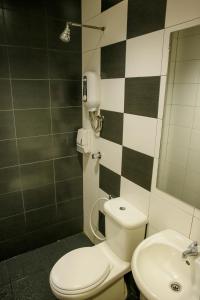 麻坡N K Hotel的一间带卫生间和水槽的浴室