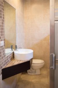 比亚埃尔莫萨Suites Real Tabasco的一间带水槽和卫生间的浴室