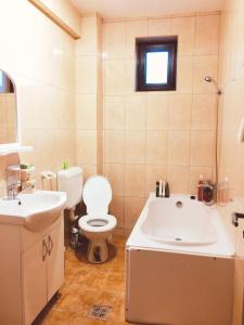 阿祖加Villa Melania的浴室配有白色卫生间和盥洗盆。