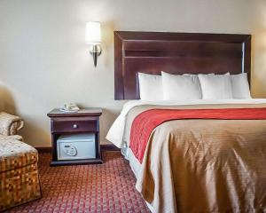 Quality Inn & Suites Roswell客房内的一张或多张床位