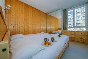 Sainte-Foy-l'Argentiere Apartment Sleeps 4客房内的一张或多张床位
