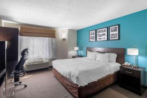 克拉里昂DFW北套房酒店客房内的一张或多张床位