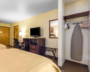 拉克罗斯拉克鲁斯品质酒店的配有一张床和一台平面电视的酒店客房