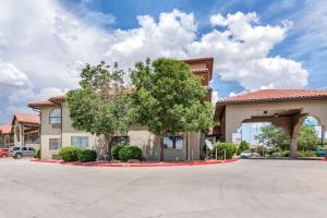 盖洛普Quality Inn & Suites Gallup I-40 Exit 20的停车场里一棵树