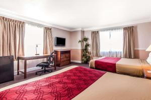 Econo Lodge Castro Valley I-580客房内的一张或多张床位