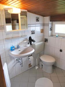 NettersheimSanta Maria的一间带水槽和卫生间的浴室