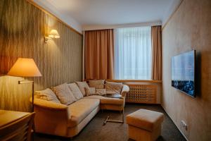 Hotel Akademie a depandance Vila Jarmila的休息区