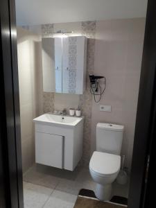 莫申VillaMaria的浴室配有白色卫生间和盥洗盆。