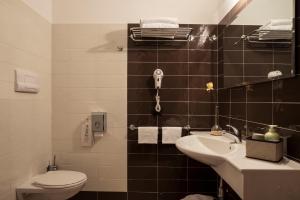 苏尔莫纳曼哈顿田园酒店的一间带卫生间和水槽的浴室