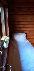 Glenmhor Log Cabin客房内的一张或多张床位