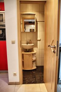 艾森纳赫Oppenheimstrasse 2的一间带水槽和卫生间的小浴室