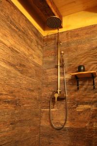 兹雷切Gorska Reka Guesthouse的带淋浴的浴室
