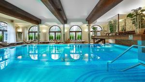 扎科帕内扎科帕大酒店的一座带大型游泳池的别墅内的大型游泳池