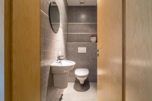 卢森堡IVY'S CORNER的一间带卫生间和水槽的小浴室