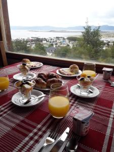 Ushuaia Lodge Las Margaritas 430提供给客人的早餐选择